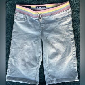 Vigoss girls elastic waist pull on Bermuda Jean shorts